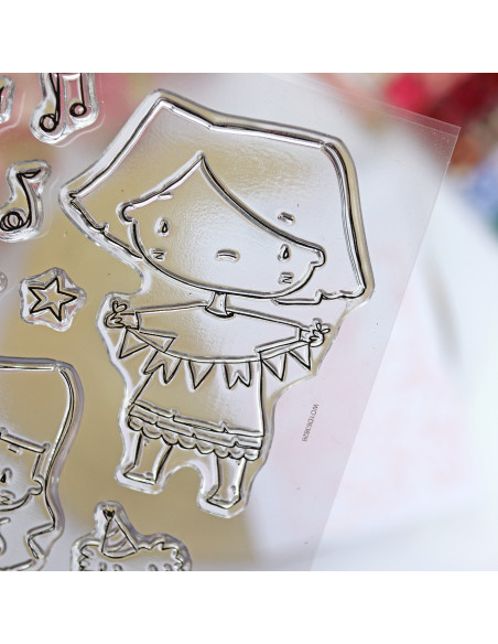 Familia de fiesta stamp & dies set | Alúa Cid