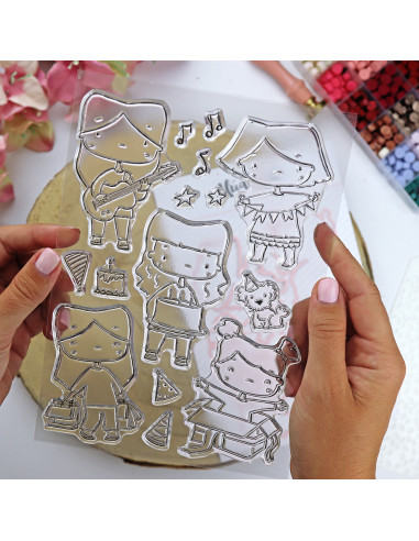 Familia de fiesta stamp & dies set |...