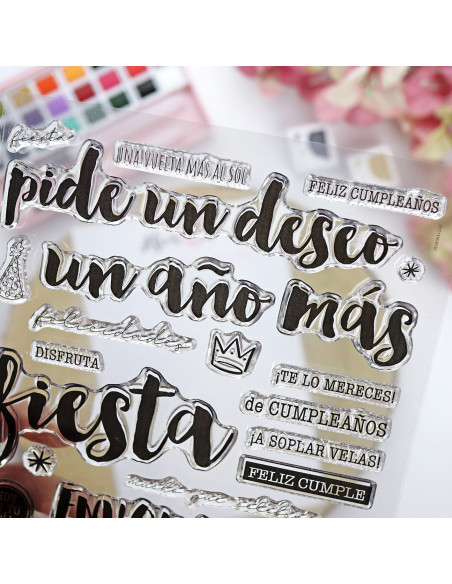 Pide un deseo stamp set | Ohana de fiesta collection