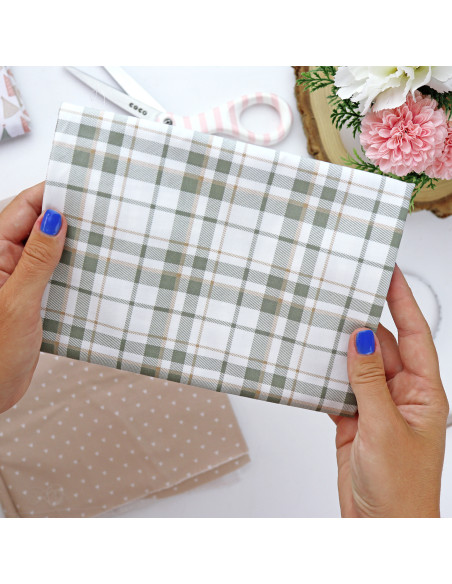 5m Cuadros de fiesta printed fabric | Ohana de fiesta collection