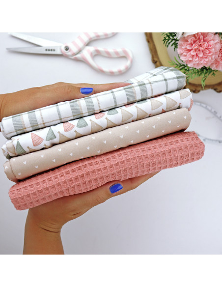 5m Cuadros de fiesta printed fabric | Ohana de fiesta by Alúa Cid