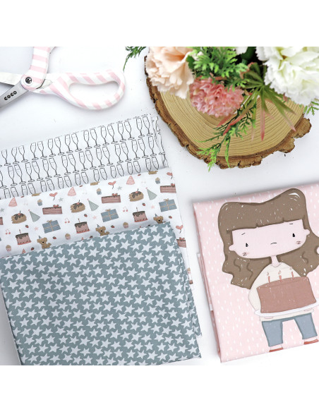 5m 4 de Julio printed fabric | Ohana de fiesta by Alúa Cid