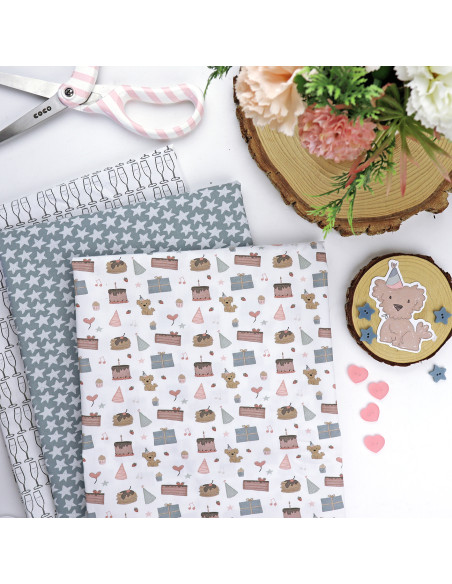 5m 4 de Julio printed fabric | Ohana de fiesta by Alúa Cid