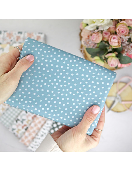 5m Pinchas Azul printed fabric | Rita's Diary by Alúa Cid