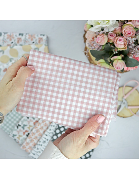 5m Minivichy Teja printed fabric | Rita's Diary by Alúa Cid