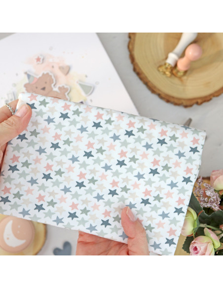 5m Estrellas de fiesta printed fabric | Ohana de fiesta by Alúa Cid