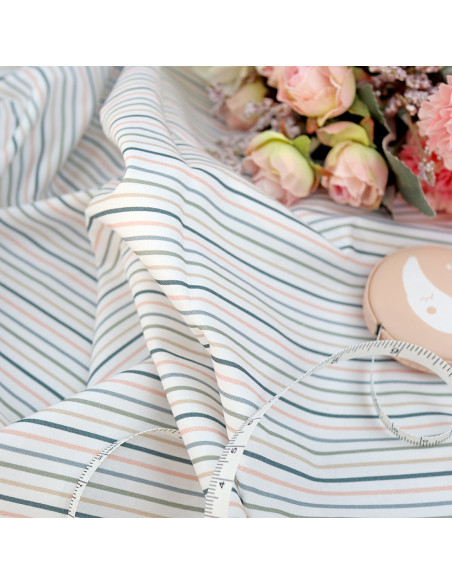 5m Listas de fiesta printed fabric | Ohana de fiesta by Alúa Cid