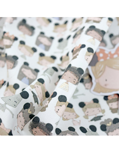 5m Diademas printed fabric | Fantasía collection