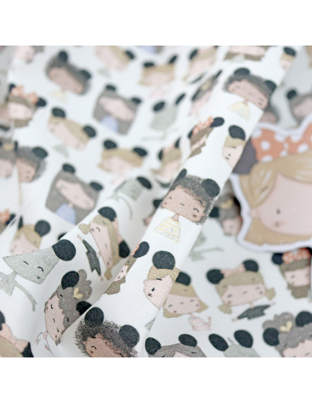 5m Diademas printed fabric | Fantasía collection