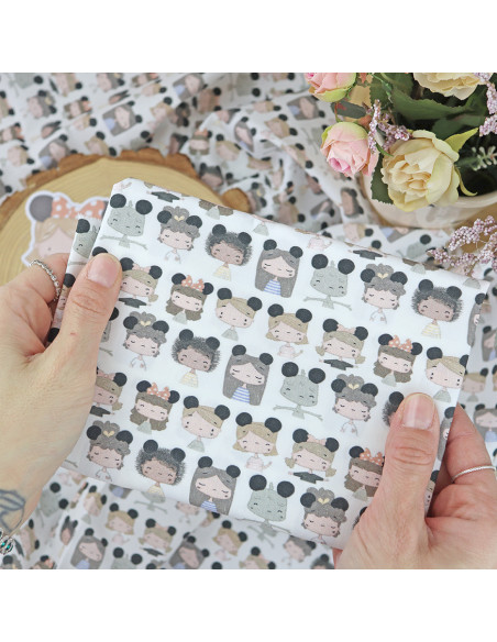 5m Diademas printed fabric | Fantasía collection