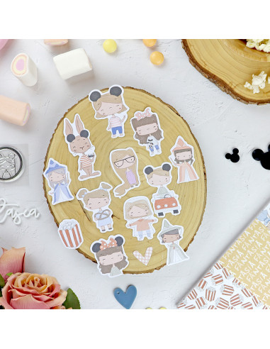 Fantasía Ilustraciones die-cuts set | Alúa Cid