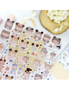Fantasía puffy stickers | Alúa Cid design