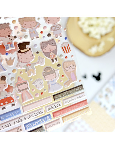Fantasía puffy stickers | Alúa Cid design Fantasía puffy stickers | Alúa Cid design