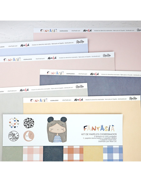 Fantasía Solid & Special paper Kit | Alúa Cid design