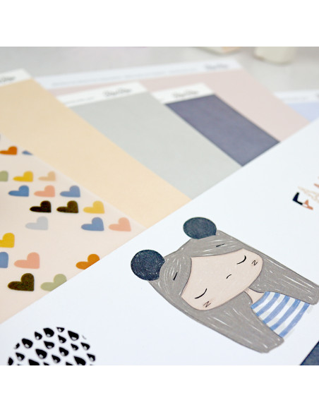 Fantasía Solid & Special paper Kit | Alúa Cid design