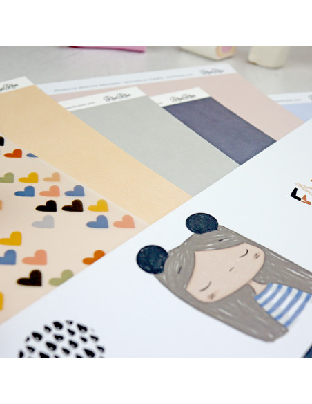 Fantasía Solid & Special paper Kit | Alúa Cid design