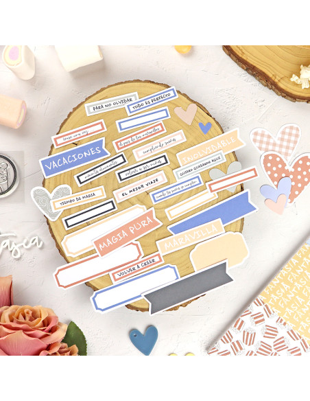 Fantasía tags Die cuts | Alúa Cid design