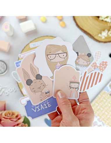 Fantasía Etiquetas die-cuts set | Alúa Cid