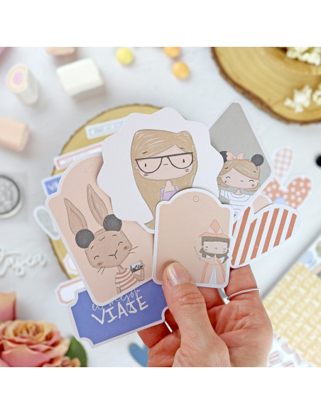 Fantasía Etiquetas die-cuts set | Alúa Cid