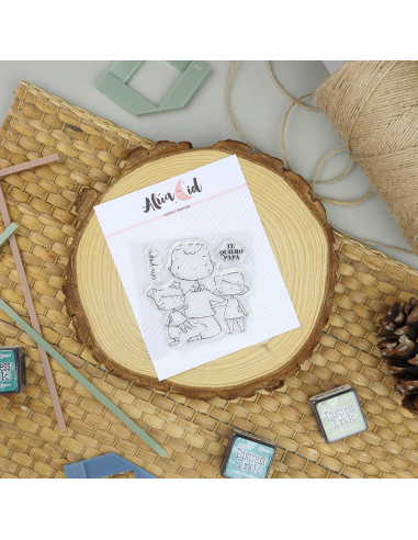 Con Papi clear stamp set | Alúa Cid