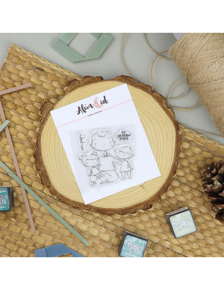 Con Papi clear stamp set | Alúa Cid