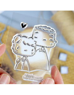 Papá Amor incondicional Clear stamp | Alúa Cid