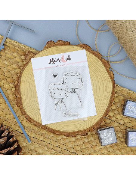 Papá Amor incondicional Clear stamp | Alúa Cid