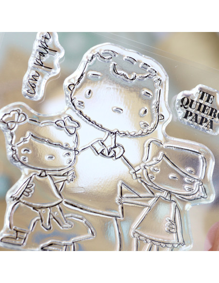 Con Papi clear stamp set | Alúa Cid