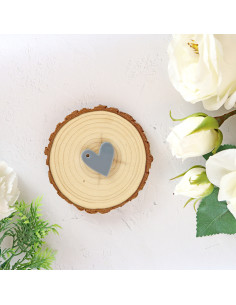 Set of 10 Antracita acrylic hearts