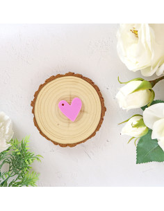 Set of 10 Chicle acrylic hearts