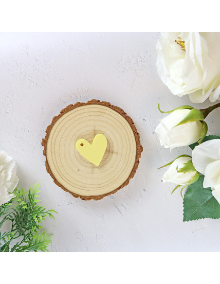 Set of 10 Verano acrylic heart