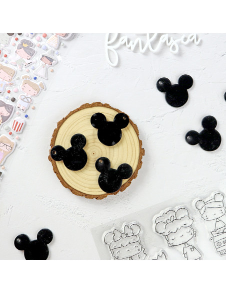 Set of 10 Fantasía acrylic medallion