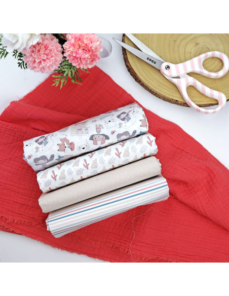 5m Listas de colores printed fabric | Ohana en la playa by Alúa Cid