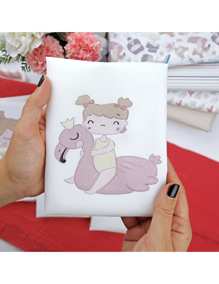 Petetes va a la playa Printed panel fabric | Ohana collection