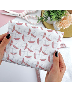 5m Chanquete printed fabric | Ohana en la playa collection