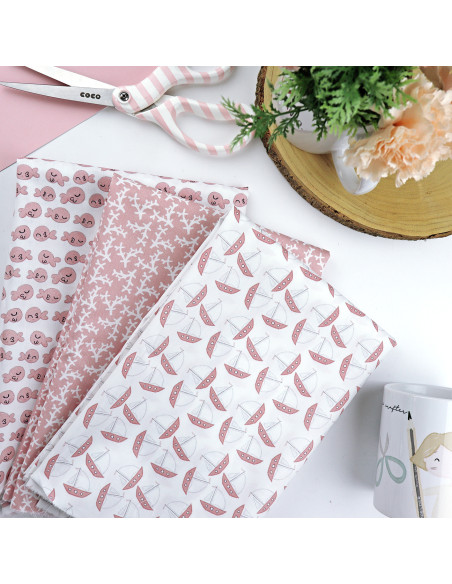 5m Chanquete printed fabric | Ohana en la playa by Alúa Cid