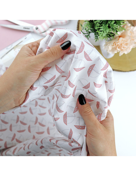 5m Chanquete printed fabric | Ohana en la playa collection