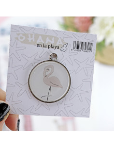 Flamenco metal Charm | Ohana en la playa collection