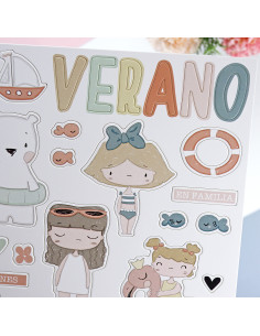 Ohana en la playa Chipboard by Alúa Cid 2