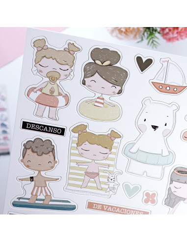 Ohana en la playa Chipboard by Alúa Cid