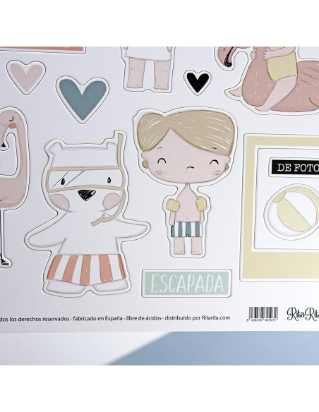 Ohana en la playa Chipboard by Alúa Cid