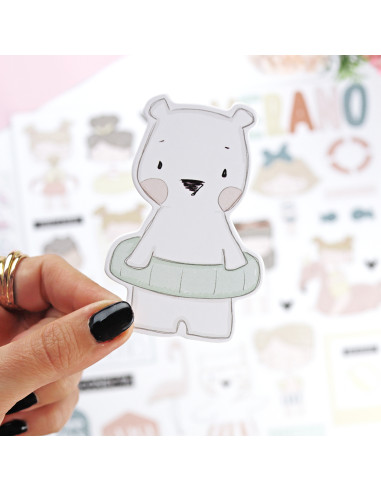 Ohana en la playa Chipboard by Alúa Cid