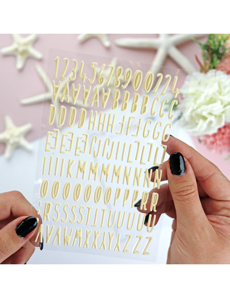 ABC Verano Ohana Puffy stickers | Alúa Cid design