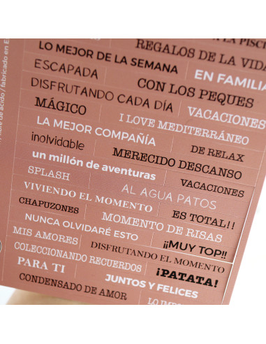 Ohana en la playa Mensajes stickers | Alúa Cid design