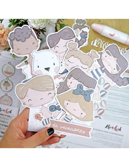 Ohana on la playa die-cut  by Alúa Cid