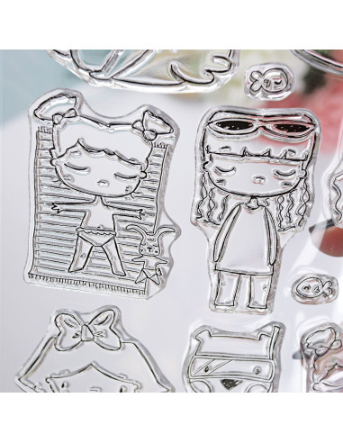 Ohana en la Playa Clear stamp set by Alúa Cid Ohana en la Playa Clear stamp set by Alúa Cid