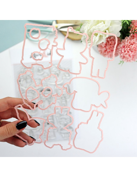 Ohana en la Playa Clear stamp set by Alúa Cid