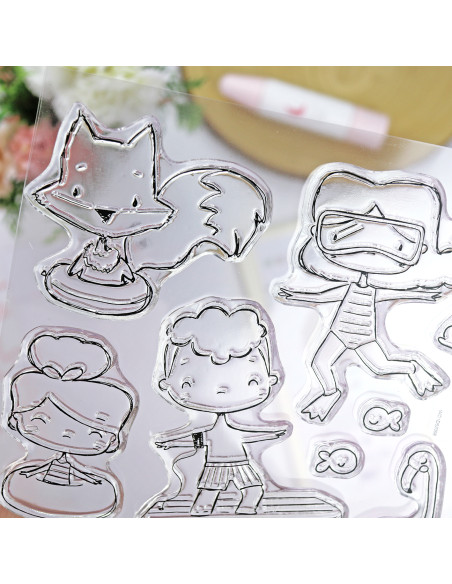 Ohana en Verano stamps & dies set | Alúa Cid