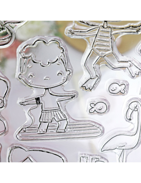 Ohana en Verano stamps & dies set | Alúa Cid