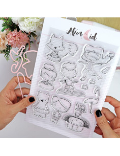 Ohana en Verano stamp & dies set by Alúa Cid
